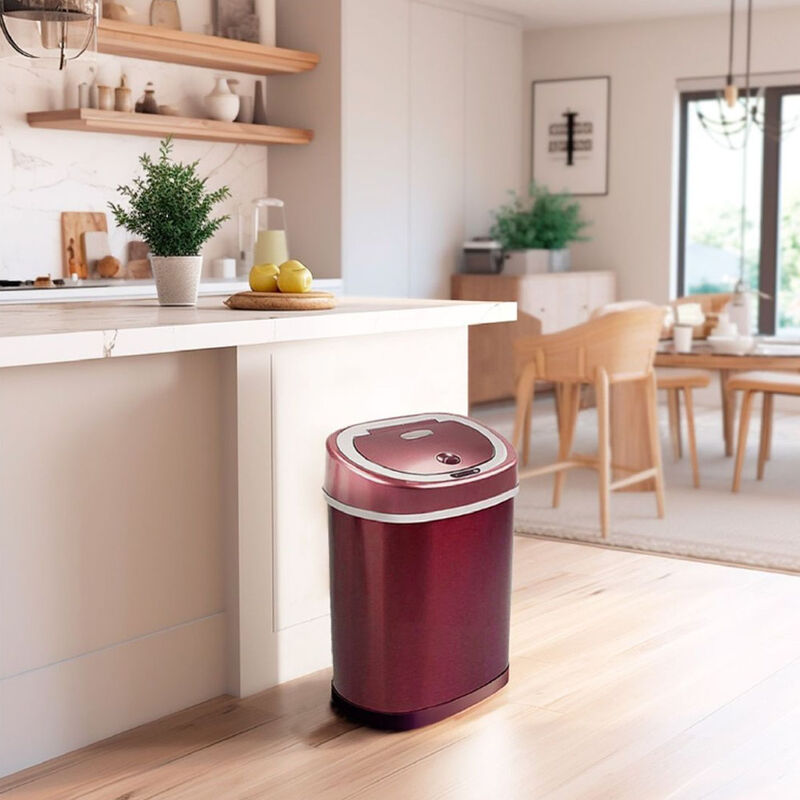 Bote Autom&aacute;tico con Sensor 15L Color Vino  Acer... image number null