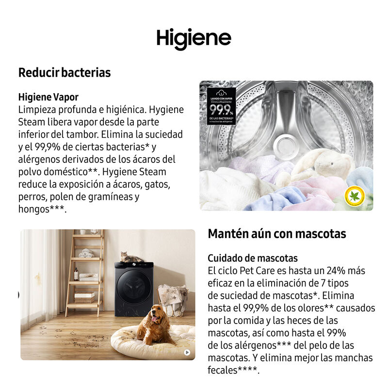 Lavadora Samsung 22Kg Frontal Ai Control Wi Fi ... image number null