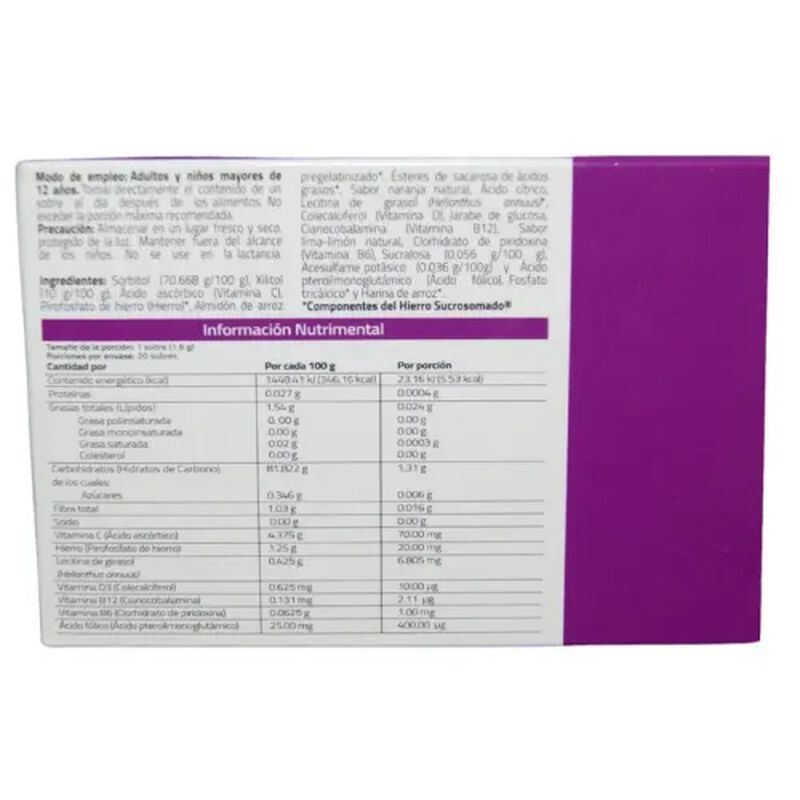 SUCROSOM FOL SUPLEMENTO ALIMENTICIO EN POLVO 20... image number null