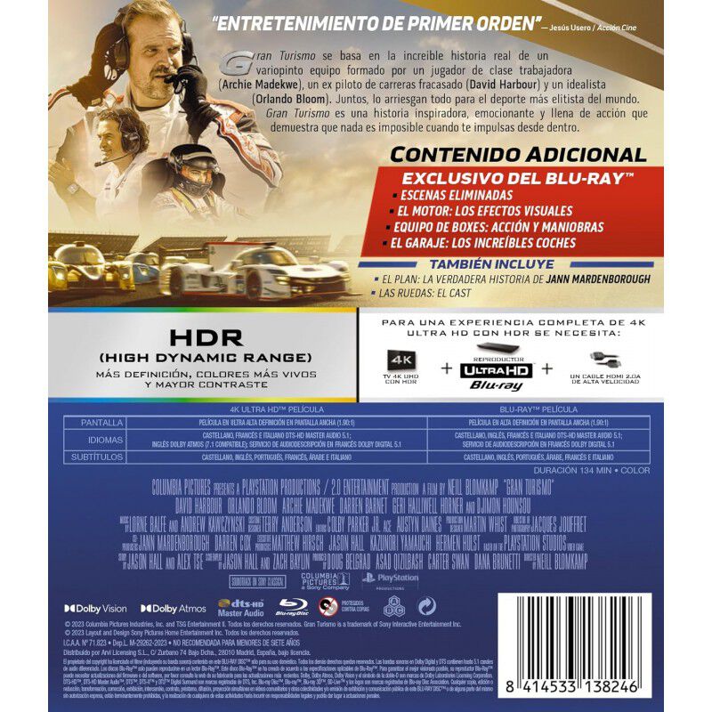 Gran Turismo (4k Uhd + Blu-ray) [blu-ray] image number null