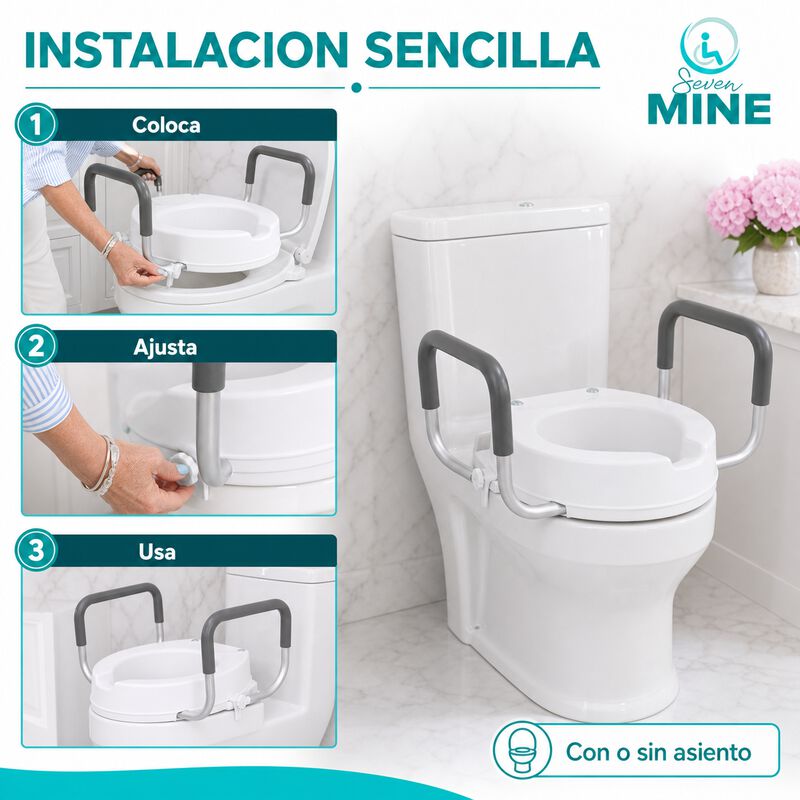 Incremento Wc Lujo (altura 9cm): Descansa Brazo... image number null