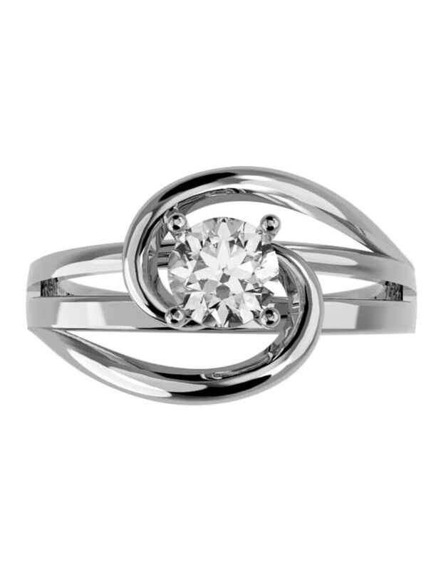 Anillo de Compromiso de 14K con Diamante de Lab... image number null