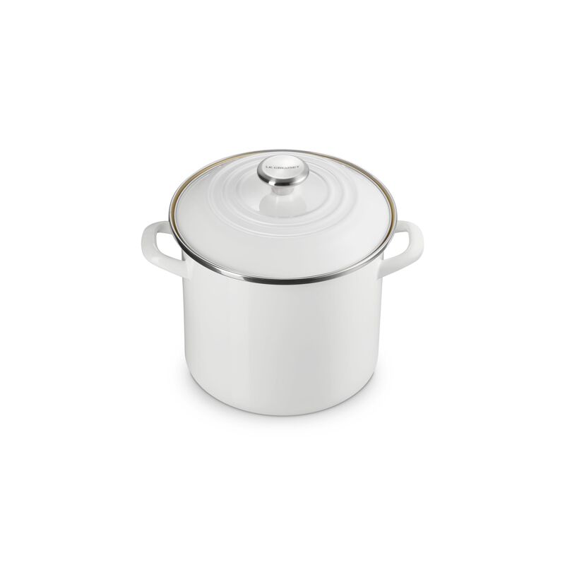 Olla Le Creuset De Acero Esmaltado 7,5 L Blanca image number null