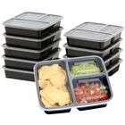 Contenedores de Alimentos Simple Houseware - Pack de 16, 3 Compartimentos