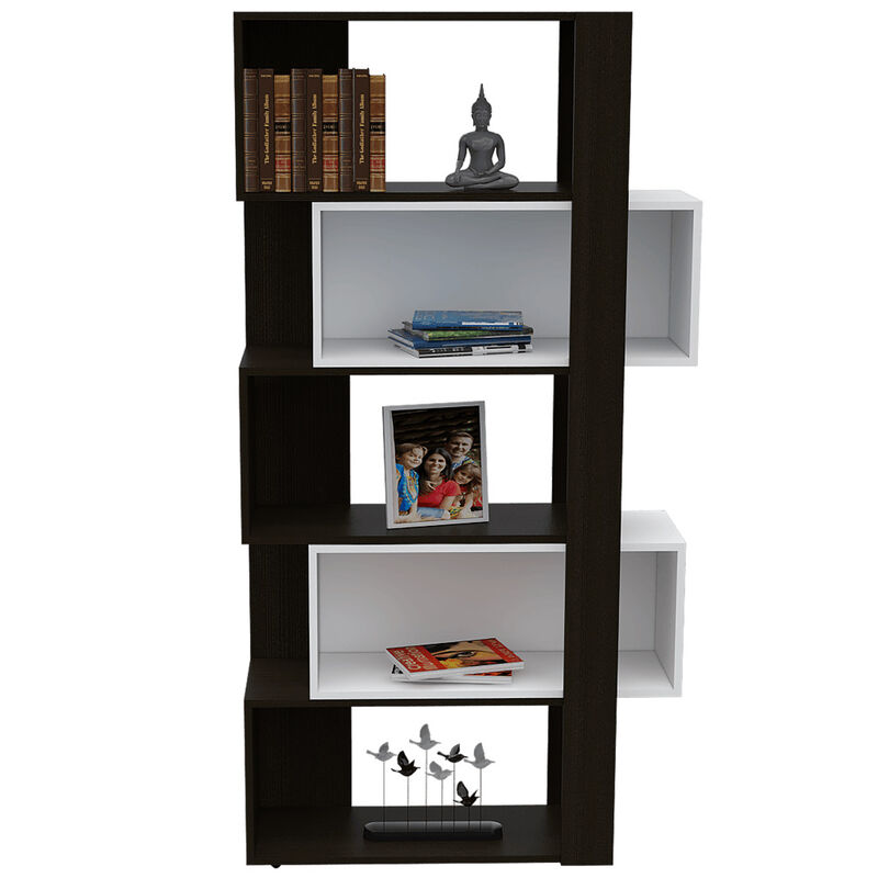 Librero Beijing Wengue y Blanco Virtual Muebles image number null