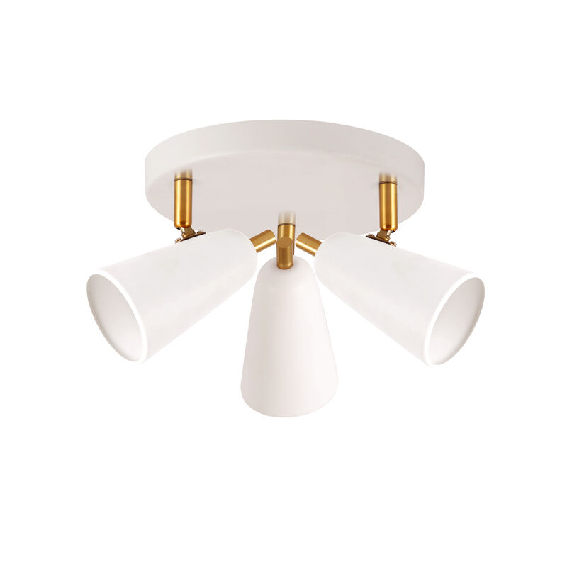 L&aacute;mpara Spot De Sobreponer Dirigible 3 Bases Gu... image number null