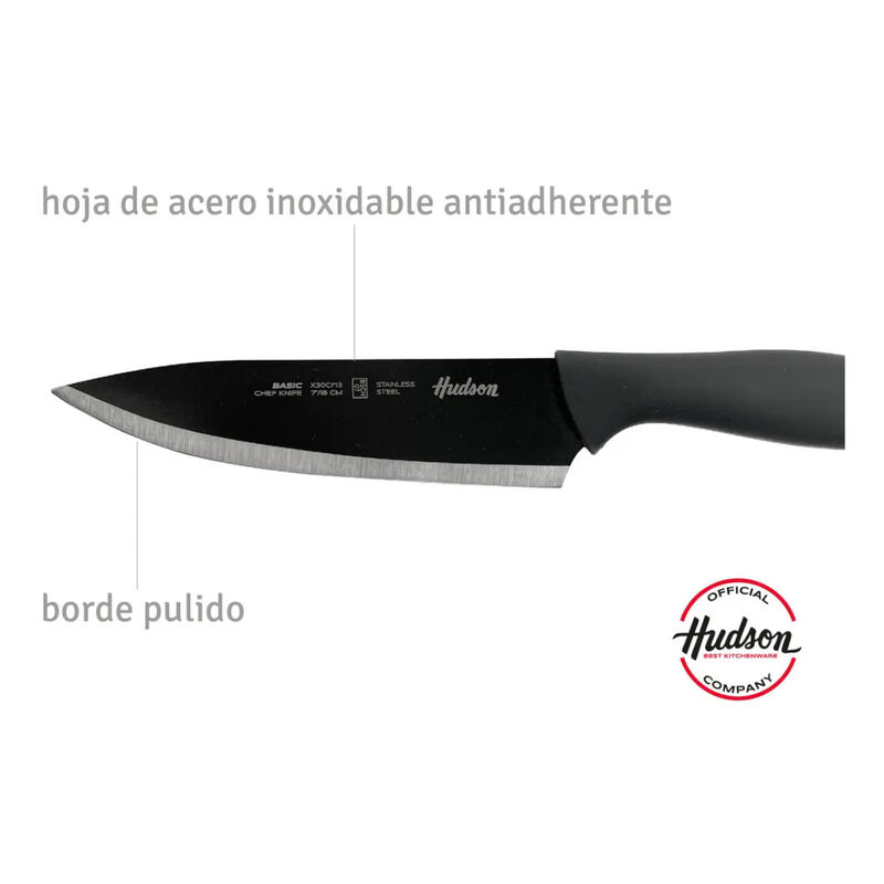 Cuchillo Cocina Chef Hudson 7" 18 Cm Acero Inox... image number null