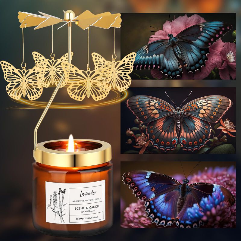 Vela Jumbow Absord Con Aroma A Lavanda Y Soport... image number null