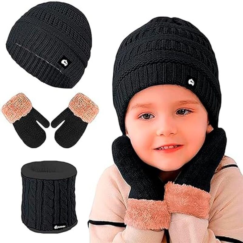 Juego de Gorro, Bufanda y Guantes para Niños Ne... image number null
