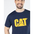 Playera CAT Big Logo Manga Corta Color Azul