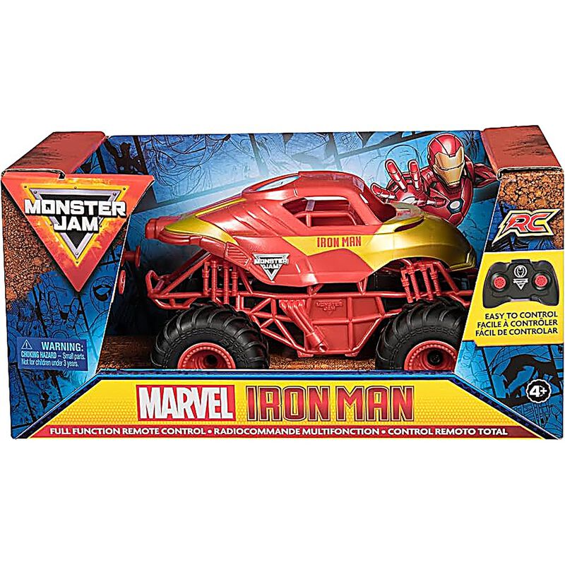 Monster Jam Marvel Vehiculo Iron Man Rc 1:24 Sp... image number null