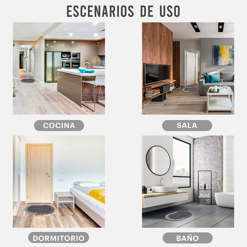 Tapete Absorbente Para Ba&ntilde;o Chico image number null