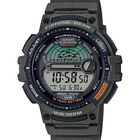 Reloj Casio Fishing Timer Ws-1200h-3avcf Para Hombre, Color Verde