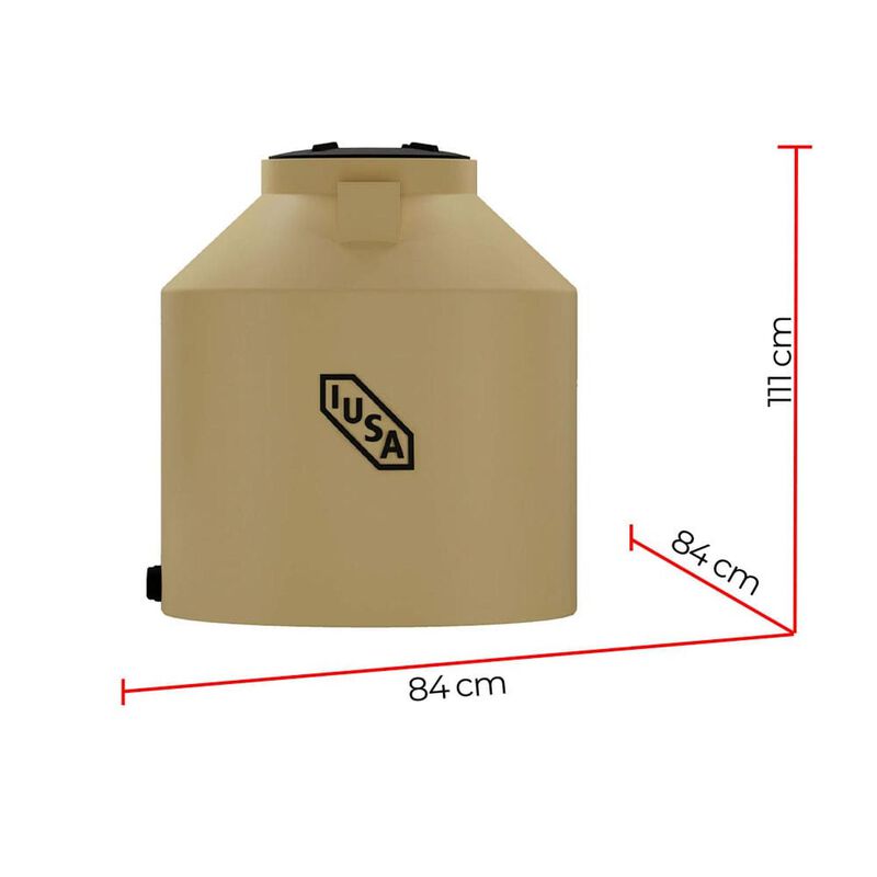 Tinaco Tricapa Iusa, 450 L., Beige + Sistema Ca... image number null
