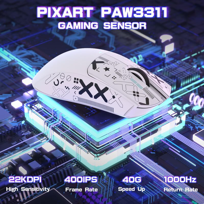 Rat&oacute;n Gamer Inal&aacute;mbrico Attack Shark X11se Ultr... image number null