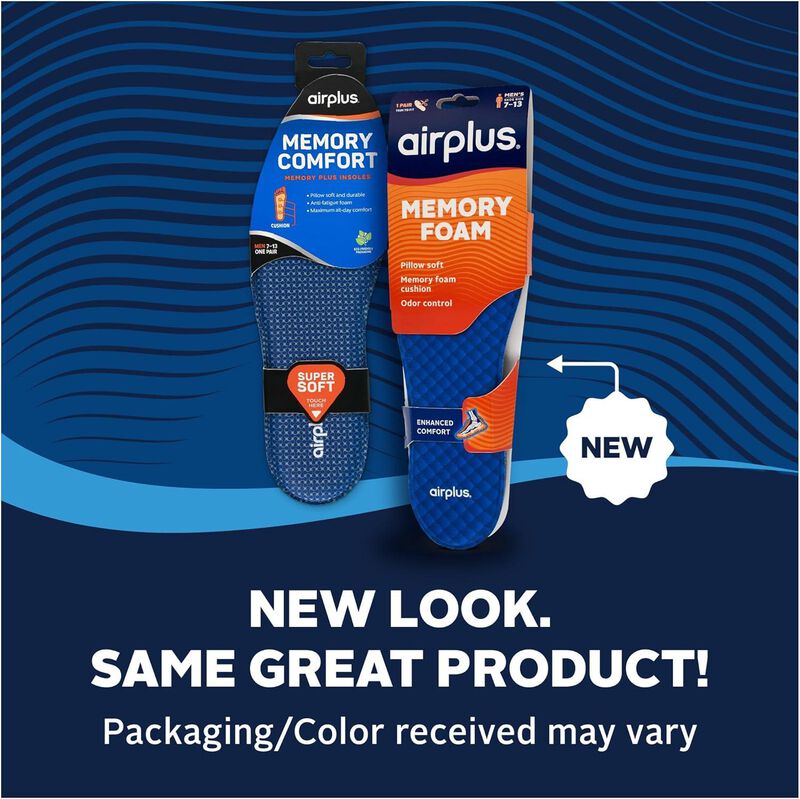 Airplus Memory Comfort Shoe Insoles With Memory... image number null