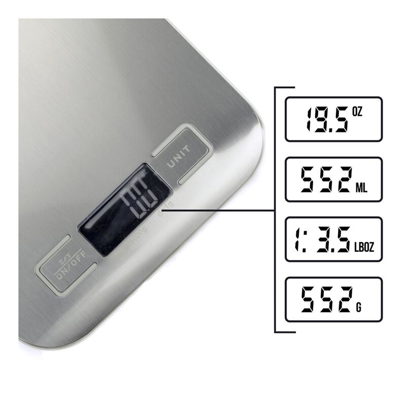 Bascula Cocina Digital 5 Kg Modelo Gamma Plata image number null