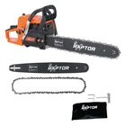Motosierra A Gasolina 20 Pul 52cc 2 Barras/ 2 Cadenas 2.5hp  Raptor  REX250kt Color Naranja
