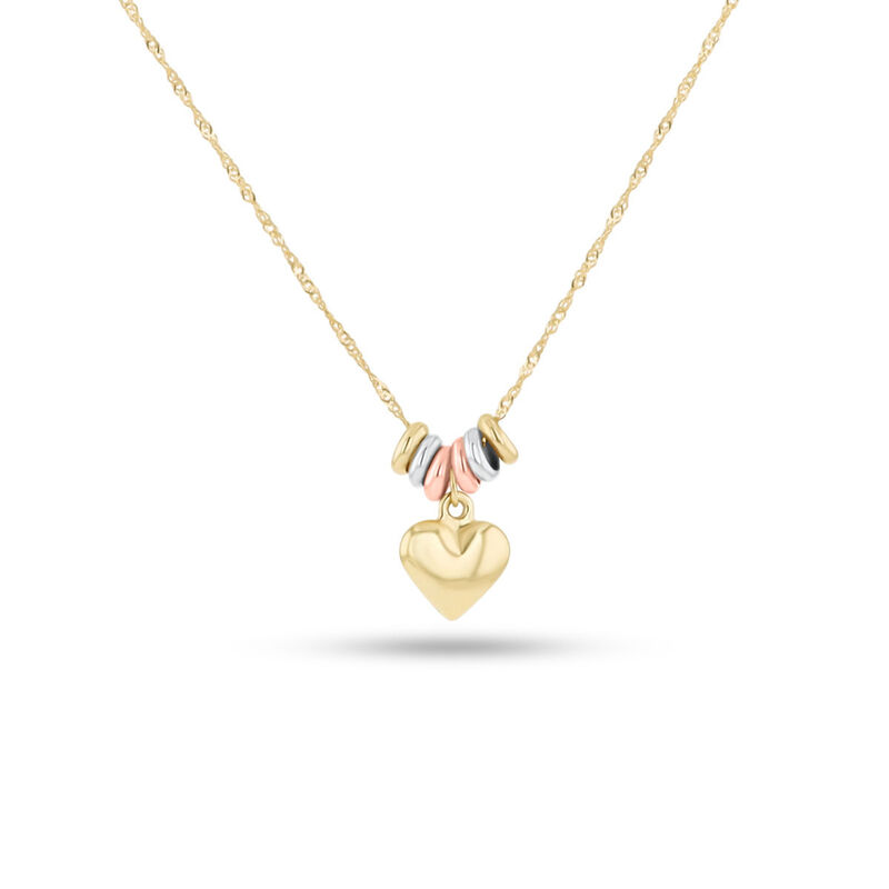 Dije De Oro Florentino Con Corazon 14K (45 Cm) image number null
