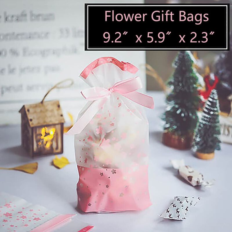 Bolsas De Regalo Vifome 24 Uds Rosa Sakura Con ... image number null