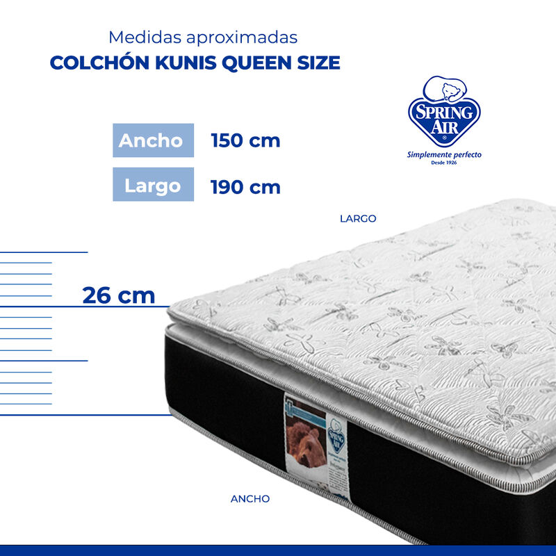 Colch&oacute;n Queen Size Spring Air Kunis image number null