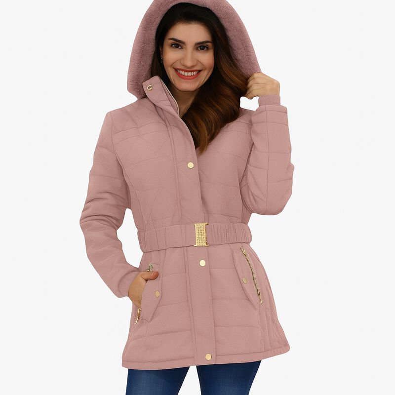 Chamarra dama lisa Rosa Palo M image number null