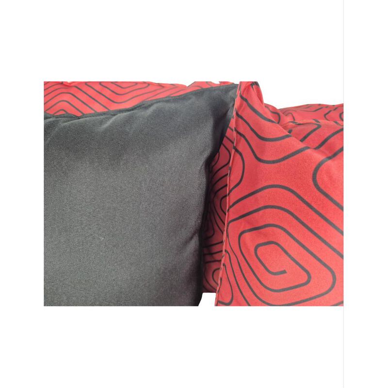 Set 6 Cojines Decorativos Negro Rojo 4 Garigole... image number null