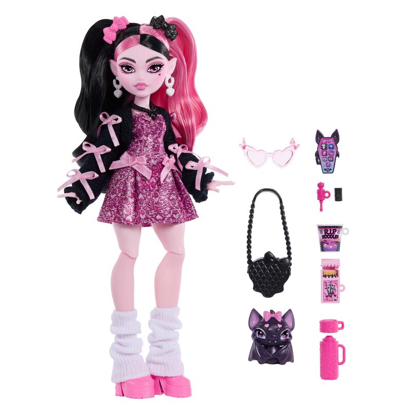 Mu&ntilde;eca Monster High Draculaura Con Murci&eacute;lago M... image number null