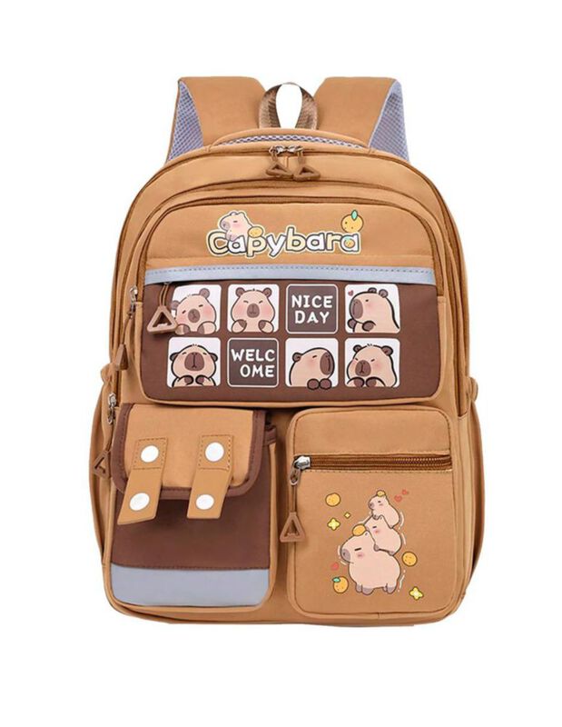 Mochila Capibara Kawaii Gran Capacidad image number null