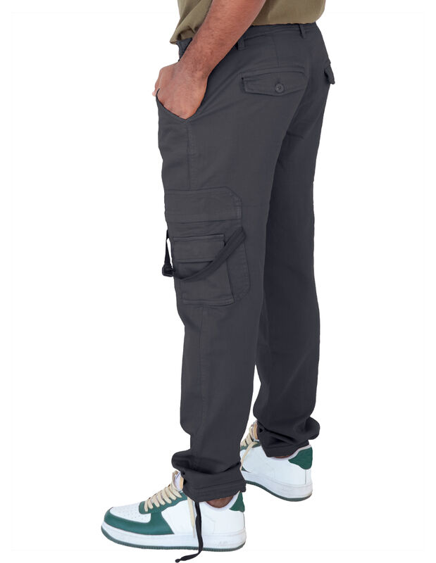 Pantalón Caballero Tipo Cargo Gris Oscuro Roose... image number null