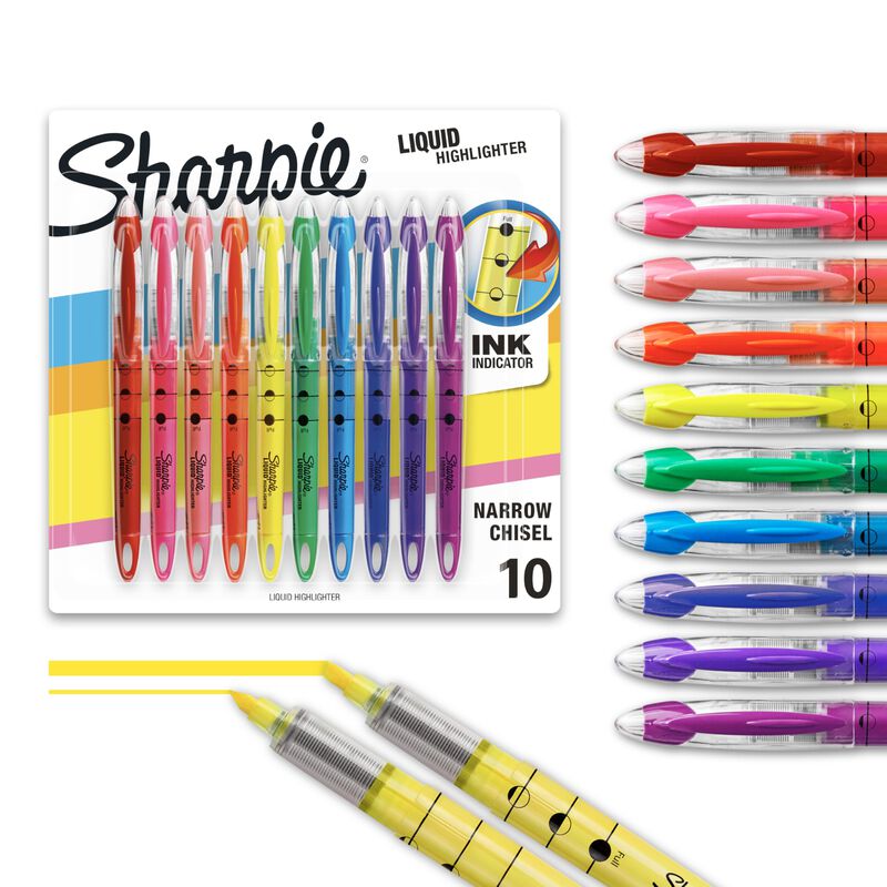 Resaltador Sharpie Liquid Con Punta Cincel, Var... image number null