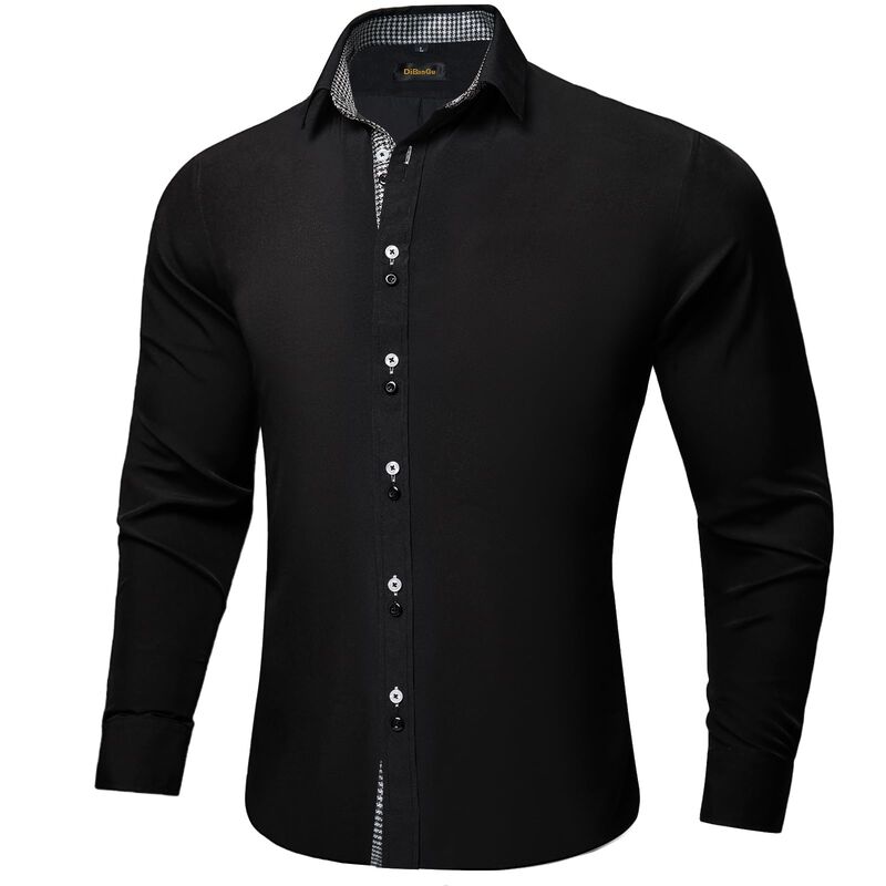 Camisa Dibangu De Manga Larga Negra Y Blanca - ... image number null