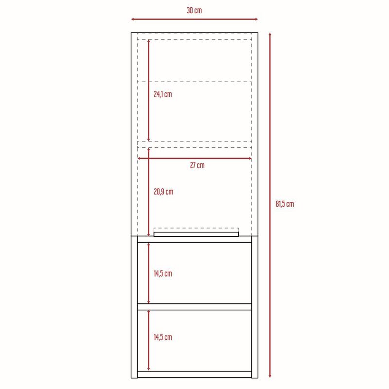 Gabinete Para Baño Real Miel y Grafito image number null