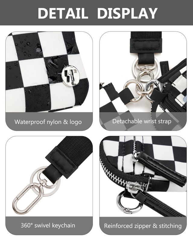 Cartera De Mu&ntilde;eca Sunpour Rfid De Doble Bolsill... image number null