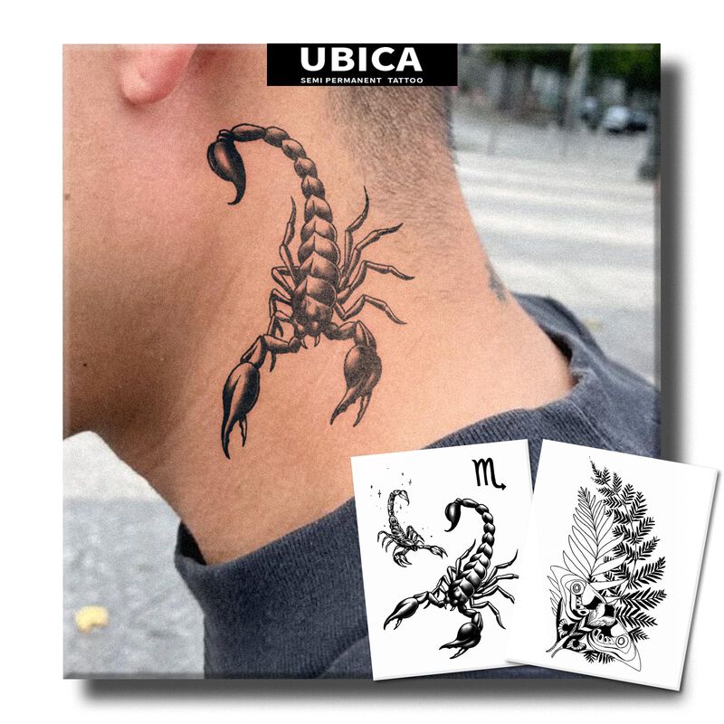Tatuaje Semipermanente Ubica Escorpi&oacute;n Y Polill... image number null