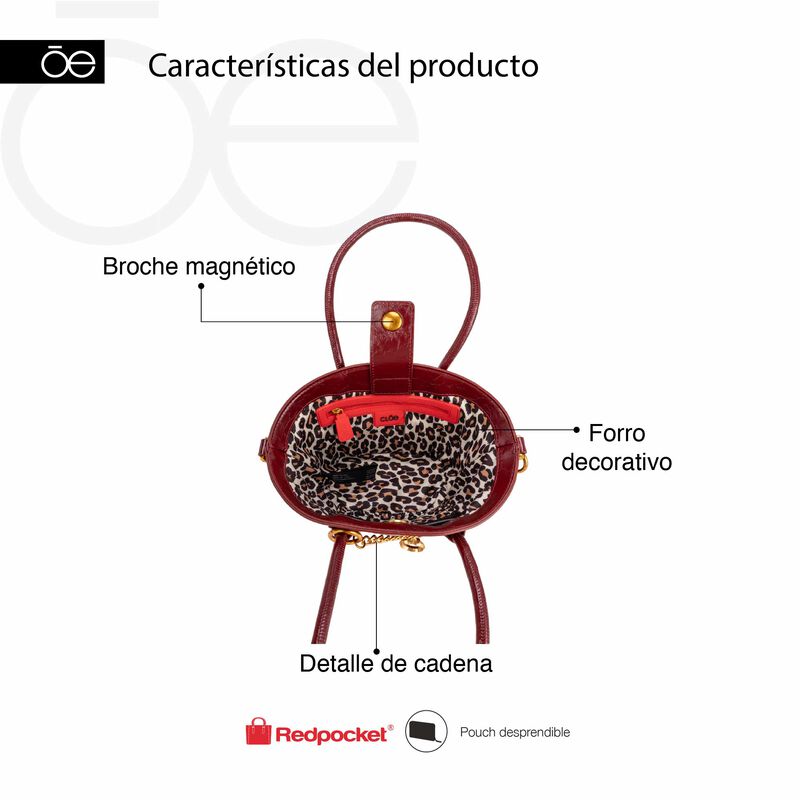 Bolsa Tote Chica Con Pouch Color Caf&eacute; image number null