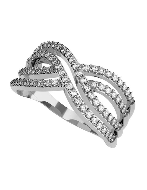 Anillo de Compromiso en Oro de 10K con Circonia... image number null