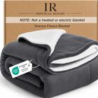 Manta Ir Imperial Rooms Sherpa 152 &times; 127 cm Gris