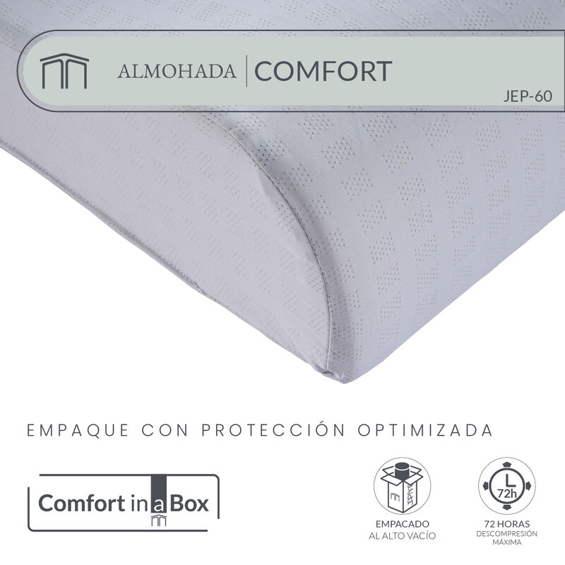 Almohada Memory Foam Ergon&oacute;mica Japandi Comfort... image number null