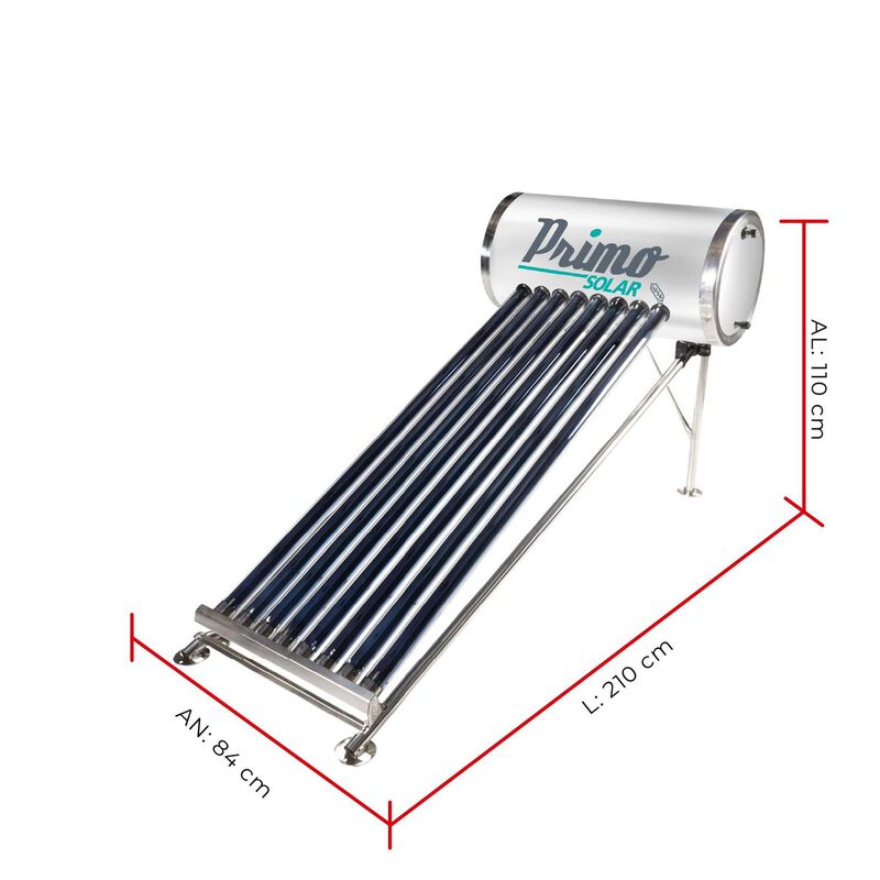 Calentador Solar 8 Tubos Iusa 100 L image number null