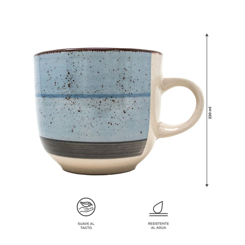 Vajilla Kaya para 4 Personas &ndash; Cer&aacute;mica Azul 16... image number null