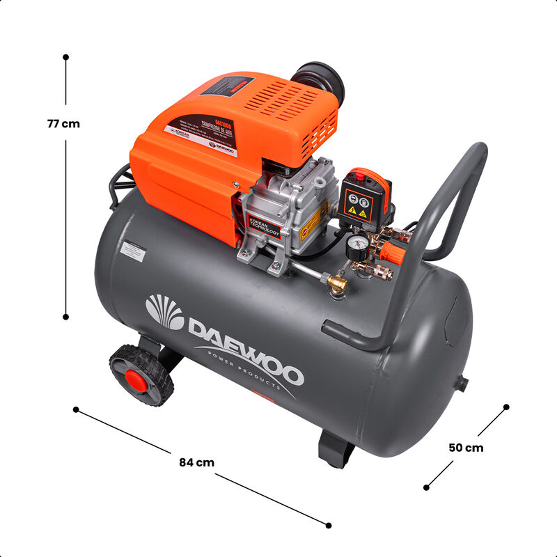 Daewoo Compresor de Aire 100 Litros 2 HP 8 Bar/... image number null