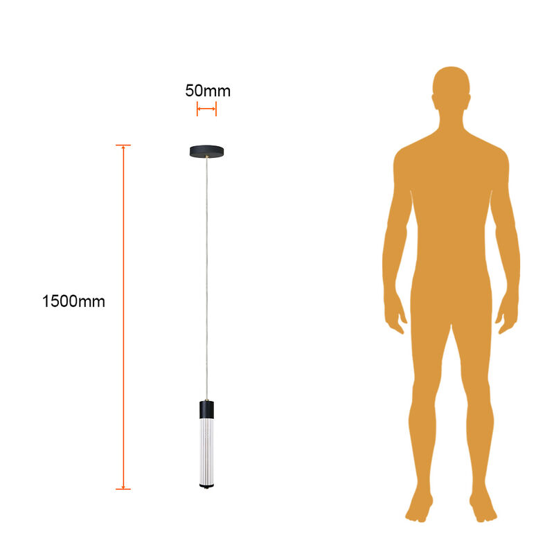 L&aacute;mpara Colgante LED de Acr&iacute;lico 1.50 m de Altu... image number null