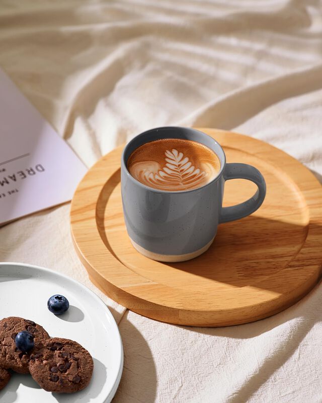 Tazas De Caf&eacute; Famiware 370 ml, Juego De 8, Gris... image number null