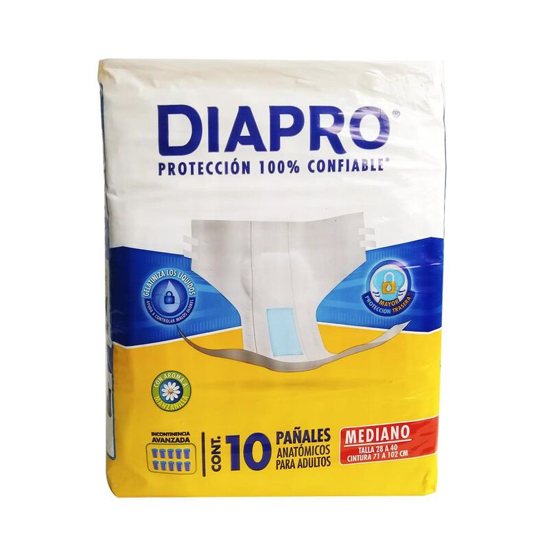 Diapro Confor Ad Med Mediano 10 Pa&ntilde;ales image number null
