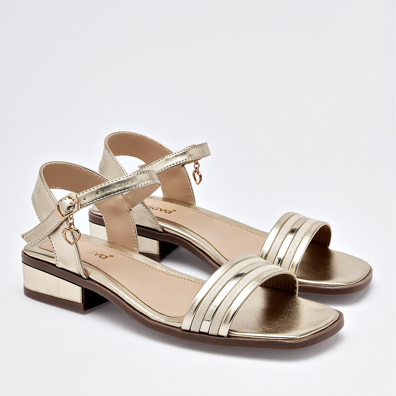 Celex sandalia piso para mujer dorado cod 14031... image number null