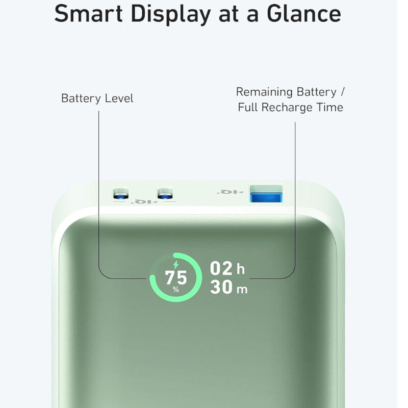 Power Bank Anker 533 10,000 mAh 30W PD Verde US... image number null