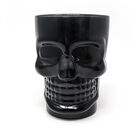 Tarro Cervecero De Cristal Ideen Calavera Negro 580 Ml