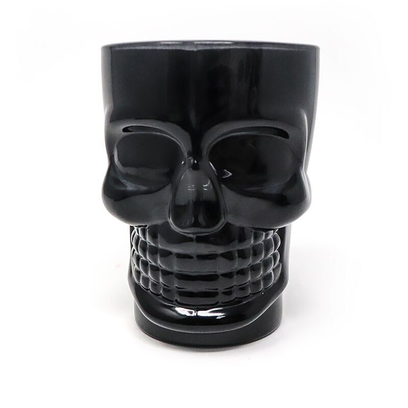 Tarro Cervecero De Cristal Ideen Calavera Negro... image number null
