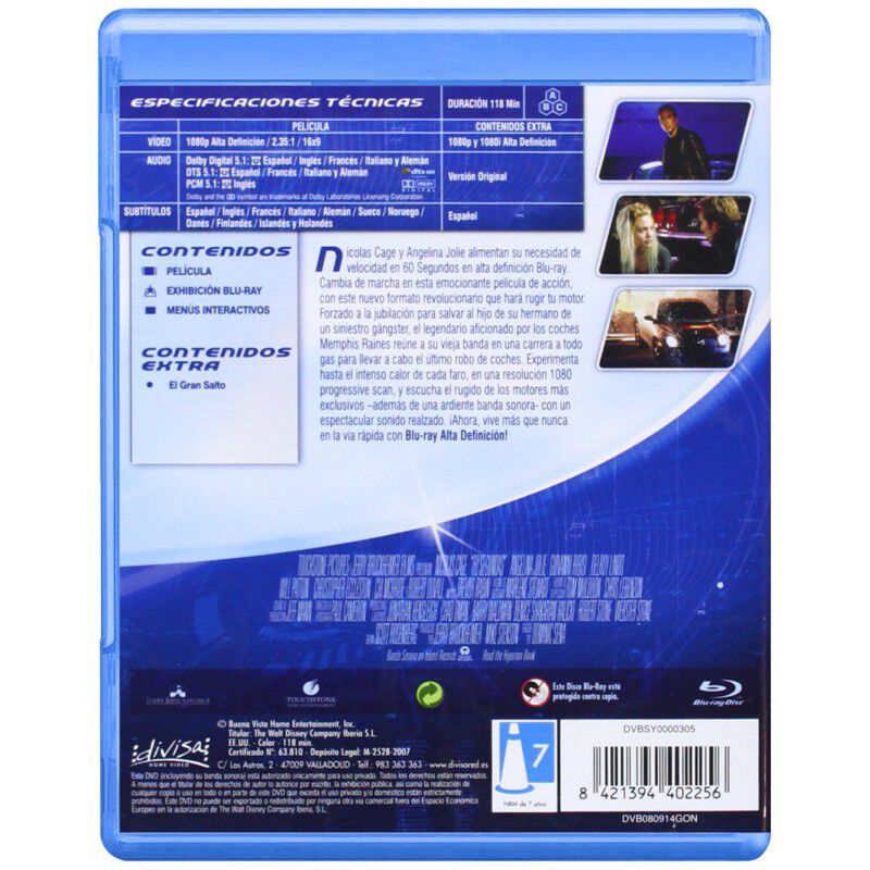 60 SEGUNDOS (BLU-RAY) image number null